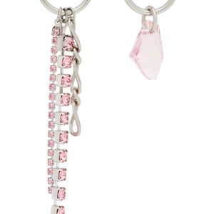 Justine Clenquet Silver and pink earrings